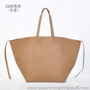 Top Sale Celine Cabas Phantom Large Shopping Bag 2206 Apricot