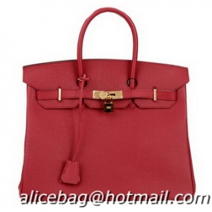 Cheapest Best Hermes Birkin 35CM Tote Bag Burgundy Original Leather H35 Gold