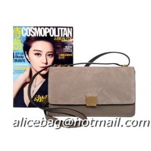 High Quality Celine Case Bag Sheepskin & Nubuck Leather 17081 328 Grey