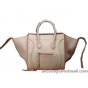 Free Shipping Design Celine Luggage Phantom Shopper Bags Original Leather 3341 OffWhite