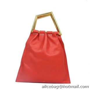 Celine Original Leather Tote Bag C2010 Red