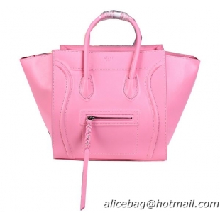 Celine Luggage Phantom Shopper Bags Ferrari Leather CL3341 Pink