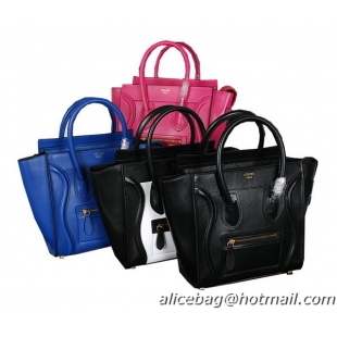 Celine C107 Luggage Micro Handbags in Smooth Leather