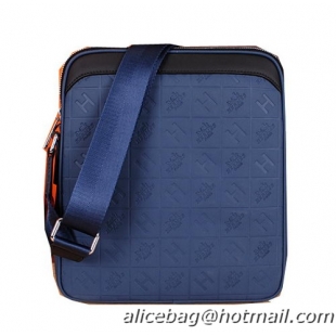 Hermes Messenger Bag Original Leather H66164 Blue