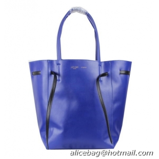 Inexpensive Celine Medium Cabas Phantom Bag Calfskin C3385 Royal