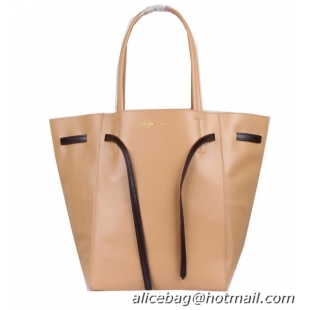 Inexpensive Celine Medium Cabas Phantom Bag Calfskin C3385 Apricot