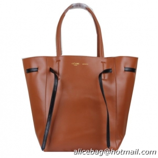 Buy Cheap Celine Medium Cabas Phantom Bag Calfskin C3385 Wheat