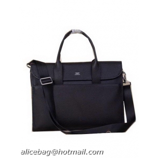 Hermes Briefcase Original Calf Leather H1709 Black