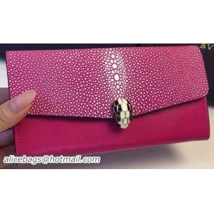 BVLGARI Serpenti Forever Wallet Calfskin Leather BG5689 Rose