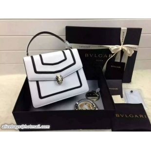 Bulgari Shoulder Bag Nappa Original Leather B34568 White