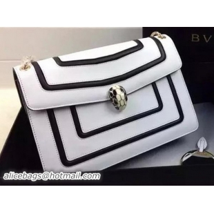 BVLGARI Shoulder Bag Original Leather BG35106 White