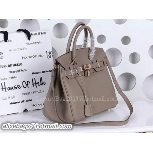 Lowest Price Hermes Birkin 30CM Tote Bags Litchi Leather H30CT Grey