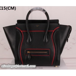 Traditional Specials Celine Luggage Mini Tote Bag Original Leather CLY33081L Black