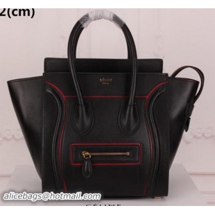 Good Product Celine Luggage Micro Tote Bag Original Leather CLY33081M Black