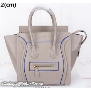 Unique Discount Celine Luggage Micro Tote Bag Original Leather CLY33081M Grey