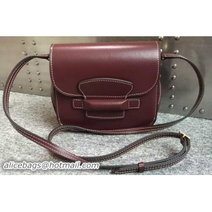 Top Sales Celine TAB Trotteur Bag Calfskin Leather C77429 Burgundy