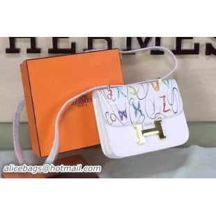 Durable Hermes Constance Bag Original Leather H027 White