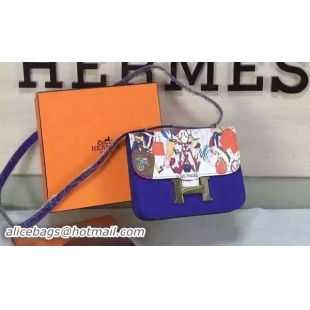 Cheapest Hermes Constance Bag Original Leather H027 Blue