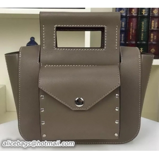 Free Shipping Discount CELINE Square Handbag Original Leather C28832 Grey