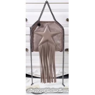 Popular Style Stella McCartney Falabella Fringed Star Mini Tote Bag SM8855 Khaki