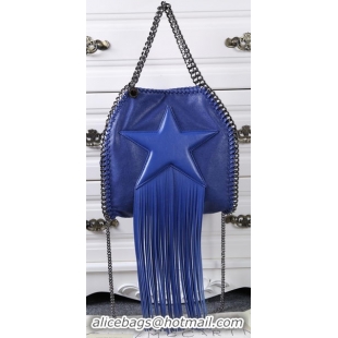 1:1 aaaaa Stella McCartney Falabella Fringed Star Mini Tote Bag SM8865 Royal