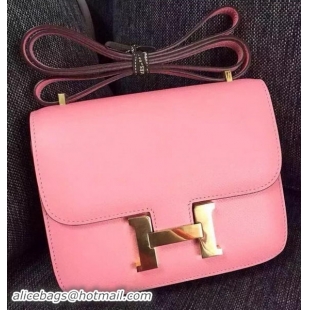 Chic Hermes Constance Bag Calfskin Leather H9999 Pink