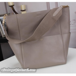 Shop Duplicate CELINE Sangle Seau Bag in Original Goat Leather C3360 Grey