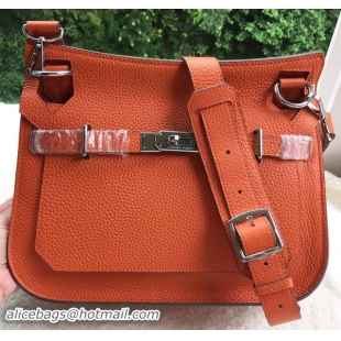 Refined Hermes Jypsiere 31CM Shoulder Bag Calfskin Leather H0880 Orange