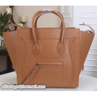 Stylish Celine Luggage Phantom Tote Bag Smooth Leather CT3341 Wheat