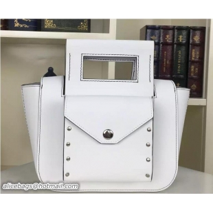 Expensive Celine Natural Calfskin Small Square Tote Bag 703081 White