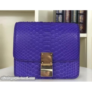 Low Price Celine Python Leather Classic Box Small Bag 703083 Blue