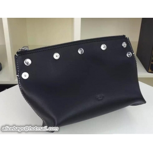 Best Luxury Celine Natural Calfskin Sailor Clutch Bag With Studs 703088 Black