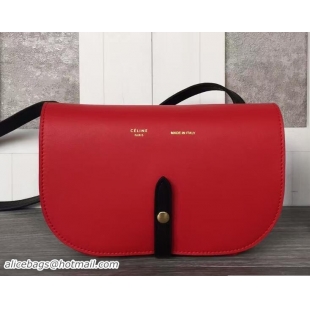 Fashion Celine Smooth Calfskin Strap Clutch On Strap Bag 703092 Red