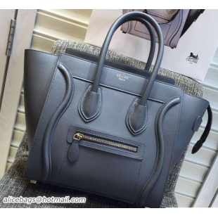 Hot Style Celine Luggage Micro Tote Bag in Original Smooth Calfskin 703098 Gray