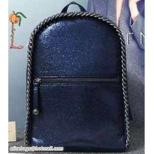 Purchase Stella Mccartney Falabella Backpack Bag M52901 Metallic Dark Blue Crackle