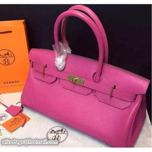 Expensive Hermes Birkin 42cm Bag in Original Togo Leather Bag H60302 Fuchsia