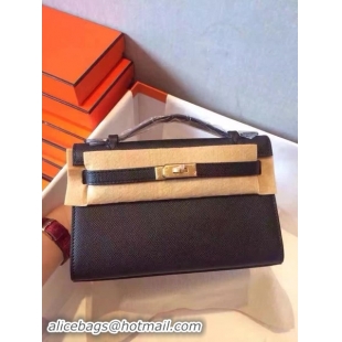 Sophisticated Hermes Kelly 22cm Tote Bag Original Leather KL22 Black