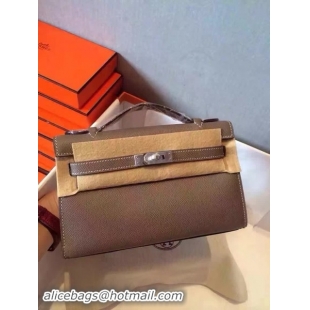 Stylish Hermes Kelly 22cm Tote Bag Original Leather KL22 Grey