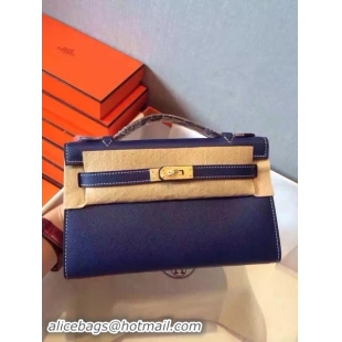 Inexpensive Hermes Kelly 22cm Tote Bag Original Leather KL22 Royal