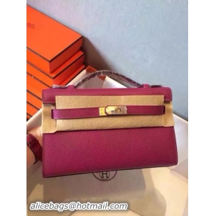 Shop Hermes Kelly 22cm Tote Bag Original Leather KL22 Rose