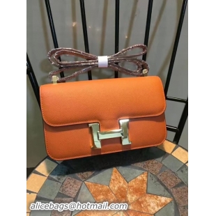 Pretty Style Hermes Constance Bag Calfskin Leather H9978 Orange