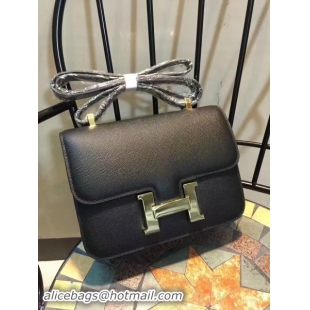 Luxury Hermes Constance Bag Calfskin Leather H9978 Black