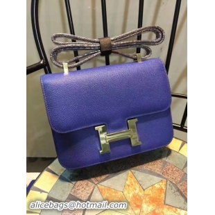 Popular Style Hermes Constance Bag Calfskin Leather H9978 Blue