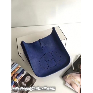 Top Design Hermes Evelyne 30cm Messenger Bag E3301 Blue