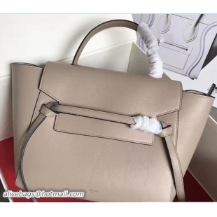 Discount Celine Belt Tote Small Bag in Clemence Leather 71815 Apricot