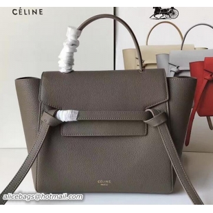 Discount Celine Belt Tote Mini Bag in Clemence Leather Gary 71905