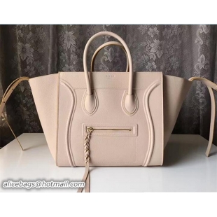 Good Looking Celine Luggage Phantom Bag in Original Grained Leather Light Pink 72022