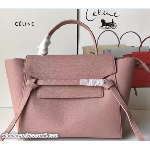 Good Looking Celine Belt Tote Small Bag in Original Clemence Leather 72101 Pink