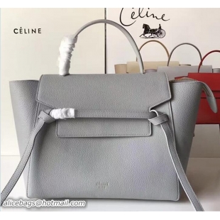 Fashion Celine Belt Tote Small Bag in Original Clemence Leather 72101 Grey