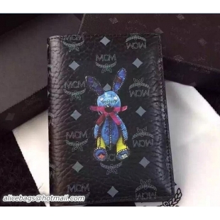 Popular Style MCM Rabbit Passport Holder 81008 Black